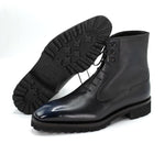 Load image into Gallery viewer, Solid Winter Men&#39;s Boots Shoes Work Boots Add Velvet Simple Fashion Lace Up Shoes Genuine Leather
