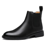Load image into Gallery viewer, Elegant Chelsea Boots Leather Men Couple Shoes Slip-on Dress Formal Boots Model Fashion
