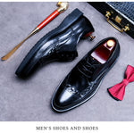 Load image into Gallery viewer, Business Dress Shoes Trend Casual Pointed Toe Genuine Leather Shoes Men Formal Wear Shoes
