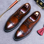 Load image into Gallery viewer, Business Dress Shoes Trend Casual Pointed Toe Genuine Leather Shoes Men Formal Wear Shoes

