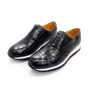 Lace-up Men Leather Shoes Casual and Comfortable Leather Handmade Shoes