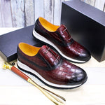 Load image into Gallery viewer, Lace-up Men Leather Shoes Casual and Comfortable Leather Handmade Shoes
